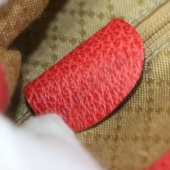 authentic Gucci BackPack Bag Reds Leather - Picture 9 of 9